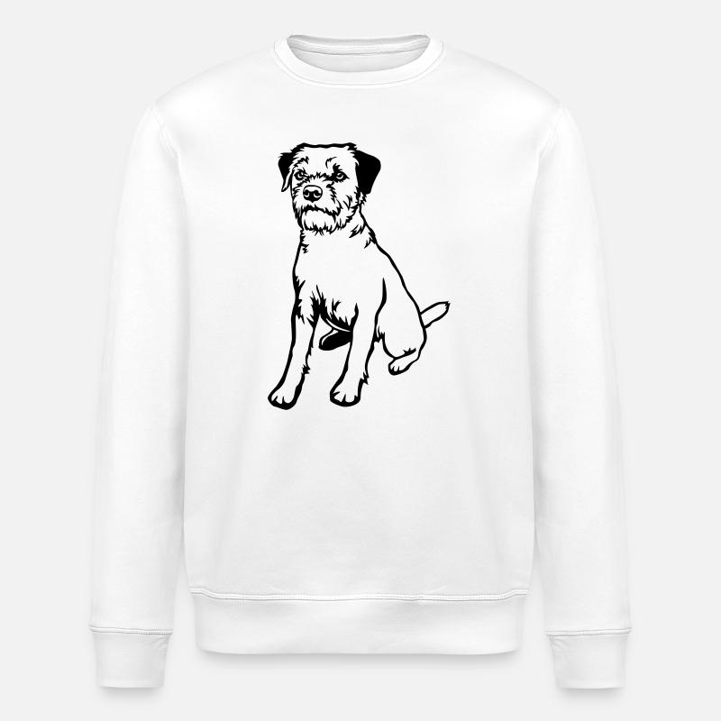 Border Terrier - Sweat bio ROLLER Stanley/Stella Unisexe - blanc