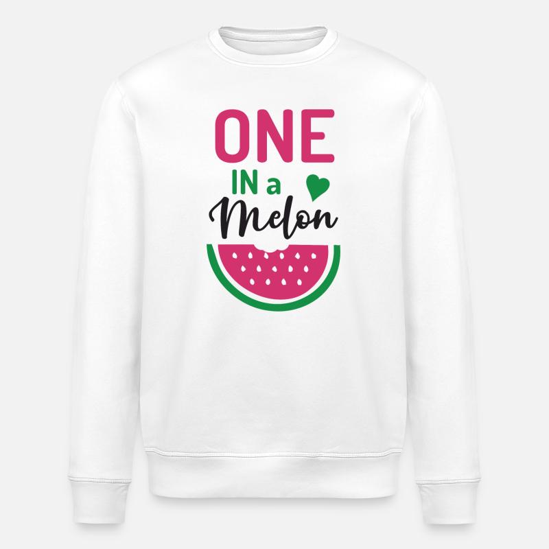 Un dans un melon - Sweat bio ROLLER Stanley/Stella Unisexe - blanc