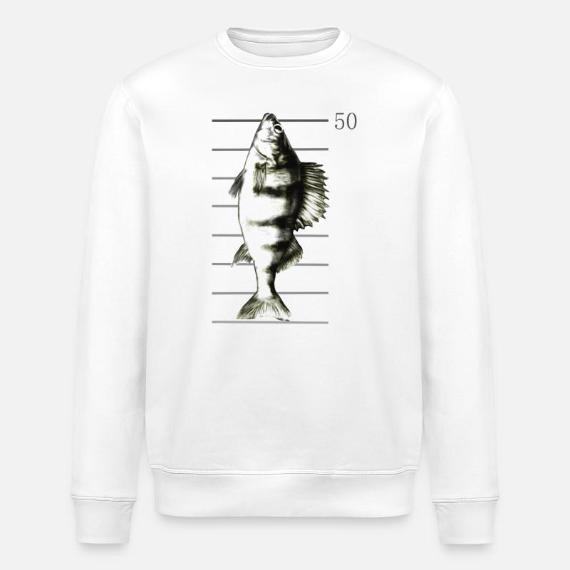 Pêche à la perche - Sweat bio ROLLER Stanley/Stella Unisexe - blanc