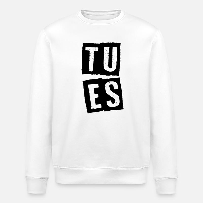 TU ES - Stanley/Stella Unisex Bio-Sweatshirt ROLLER - Weiß