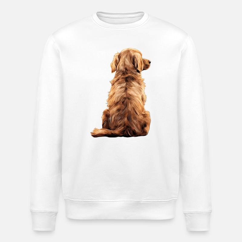 Golden Retriever - Stanley/Stella Unisex Bio-Sweatshirt ROLLER - Weiß