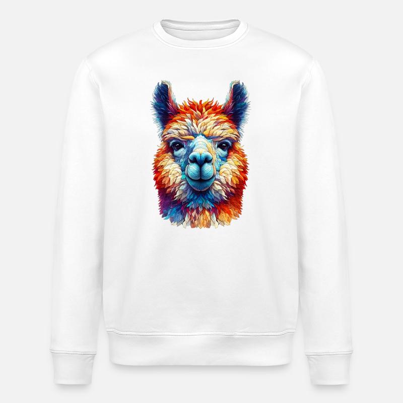 Alpaca - Stanley/Stella ROLLER Unisex Organic Sweatshirt - white
