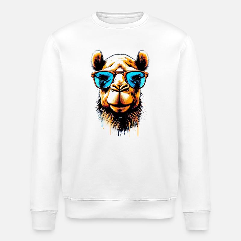 Kamel - Stanley/Stella Unisex Bio-Sweatshirt ROLLER - Weiß