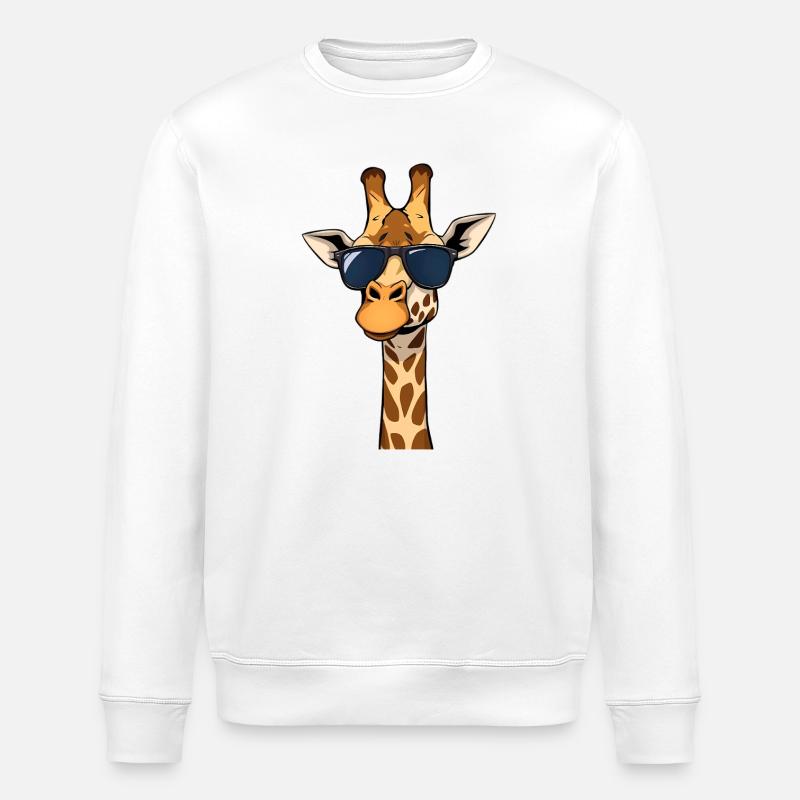 Giraffe - Stanley/Stella Unisex Bio-Sweatshirt ROLLER - Weiß