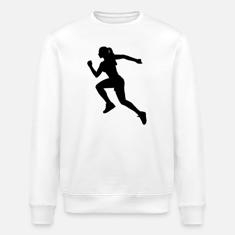 Lebendiges abstraktes geometrisches Muster - Stanley/Stella Unisex Bio-Sweatshirt ROLLER - Weiß