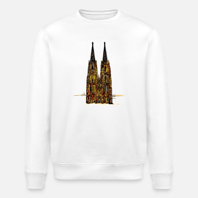 Kölner Dom - Stanley/Stella Unisex Bio-Sweatshirt ROLLER - Weiß
