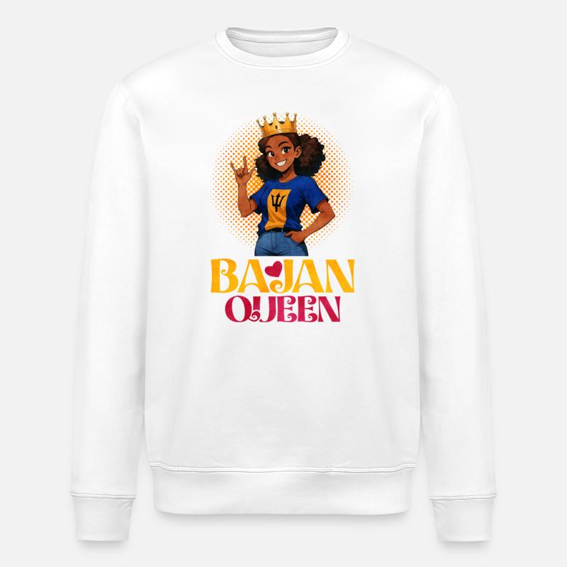 Reine de la Barbade Baja Queen - Sweat bio ROLLER Stanley/Stella Unisexe - blanc