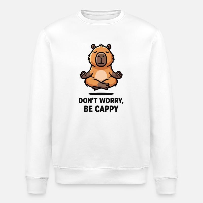 Chill Capybara - Sweat bio ROLLER Stanley/Stella Unisexe - blanc