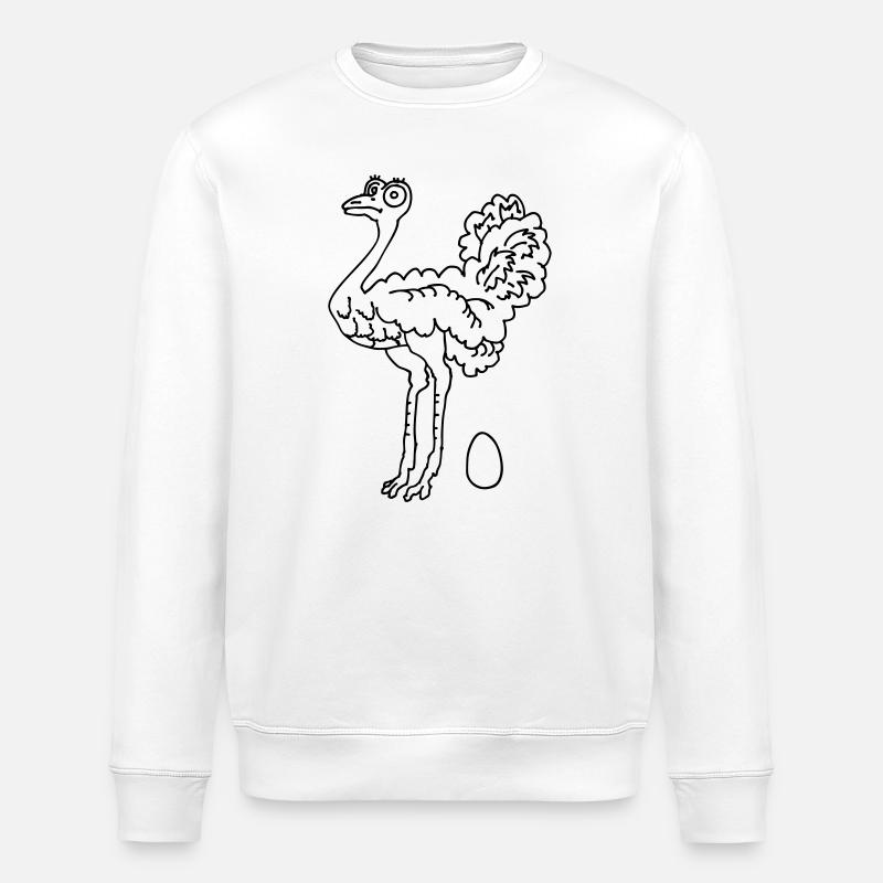 Autruche - Sweat bio ROLLER Stanley/Stella Unisexe - blanc