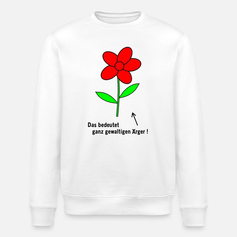 Blume Aerger - Stanley/Stella Unisex Bio-Sweatshirt ROLLER - Weiß