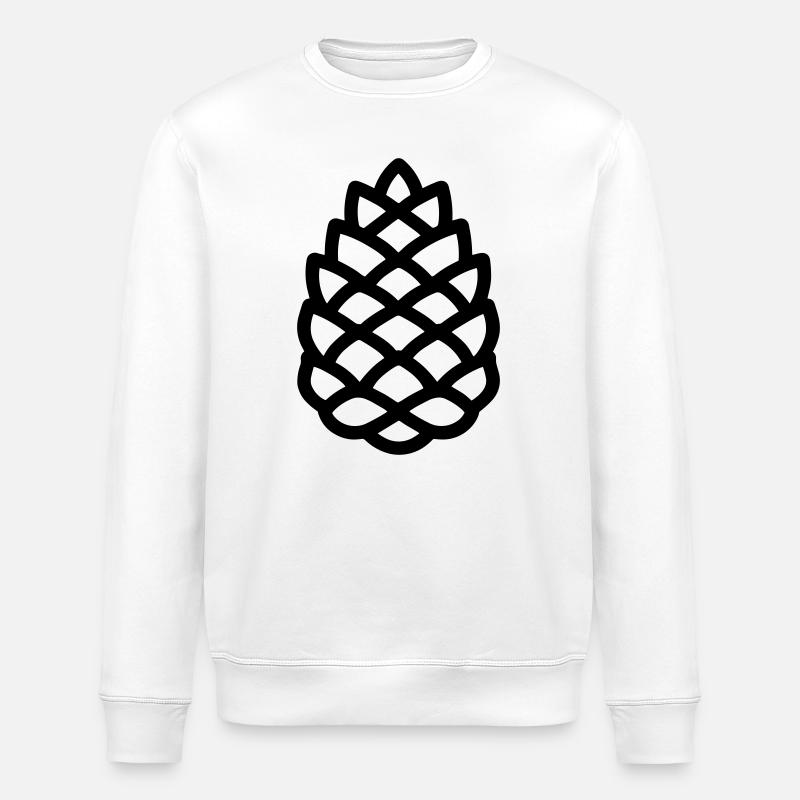 Pomme de Pin - Sweat bio ROLLER Stanley/Stella Unisexe - blanc