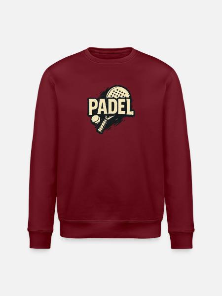 Padel Kraft Logo - Stanley/Stella ROLLER Unisex Organic Sweatshirt - white