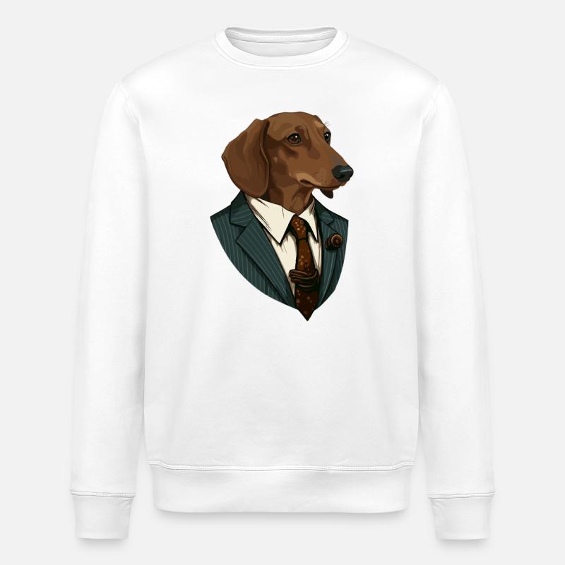 Teckel en couleur - Sweat bio ROLLER Stanley/Stella Unisexe - blanc