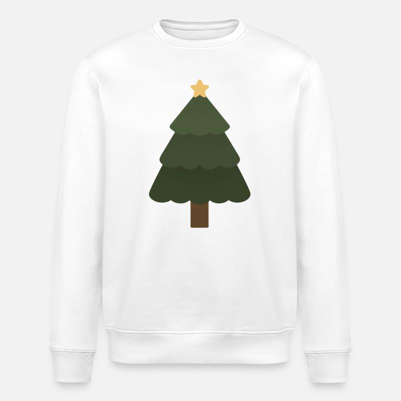 Weihnachtsbaum - Stanley/Stella Unisex Bio-Sweatshirt ROLLER - Weiß