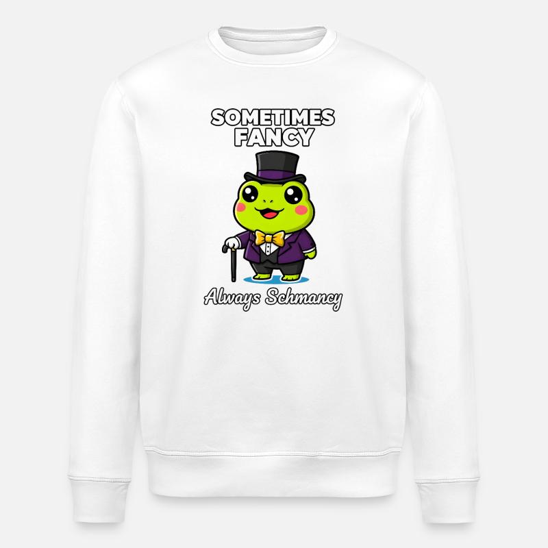 Parfois la grenouille chic toujours chic - Sweat bio ROLLER Stanley/Stella Unisexe - blanc