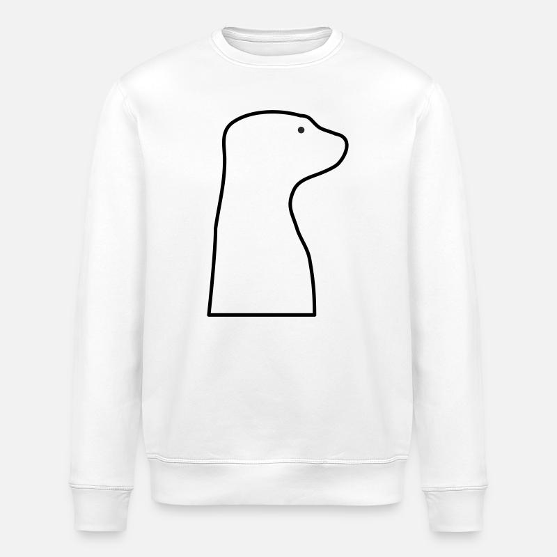 Erdmännchen - Stanley/Stella Unisex Bio-Sweatshirt ROLLER - Weiß