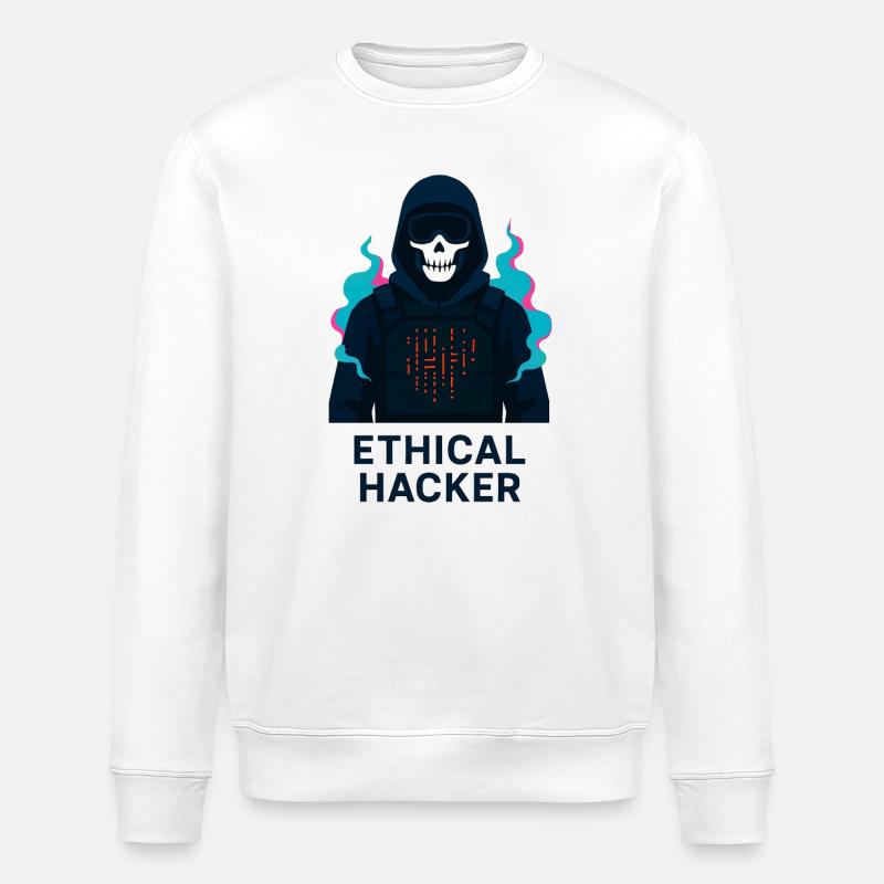 Ethischer Hacker – Cybersicherheit - Stanley/Stella Unisex Bio-Sweatshirt ROLLER - Weiß