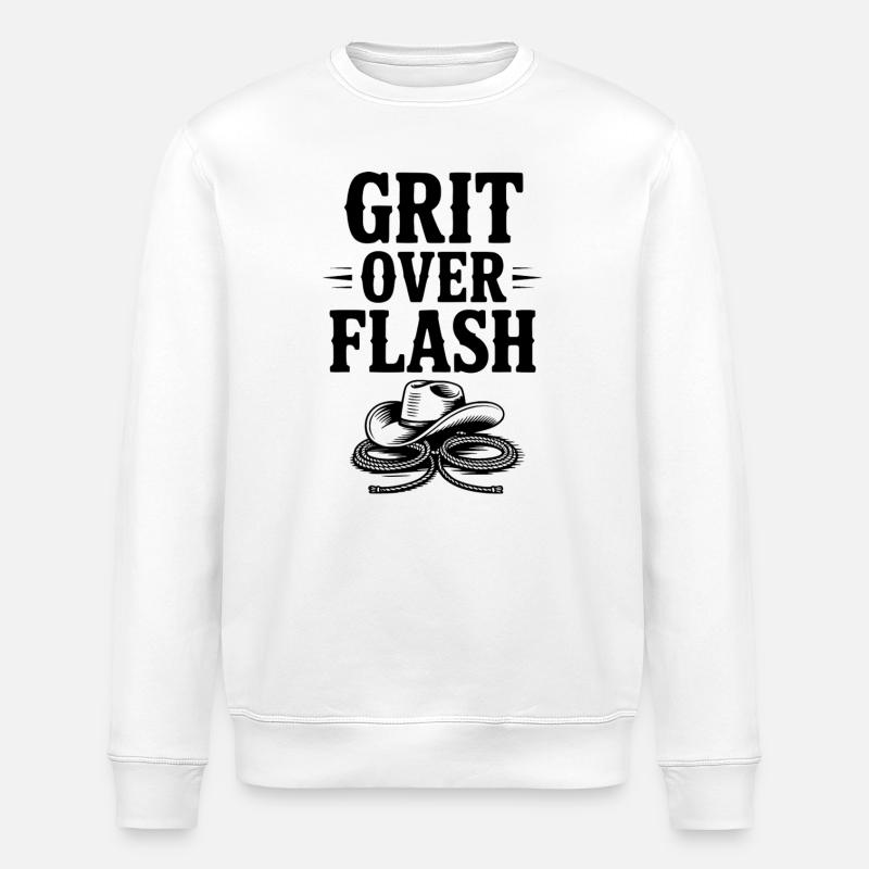 Grit Over Flash - Sweat bio ROLLER Stanley/Stella Unisexe - blanc