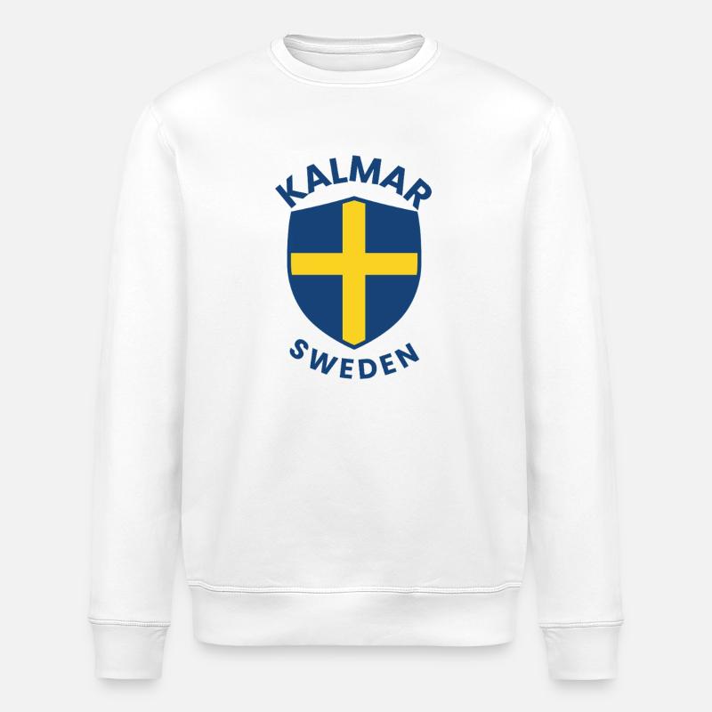 Bouclier de Kalmar, Suède - Sweat bio ROLLER Stanley/Stella Unisexe - blanc
