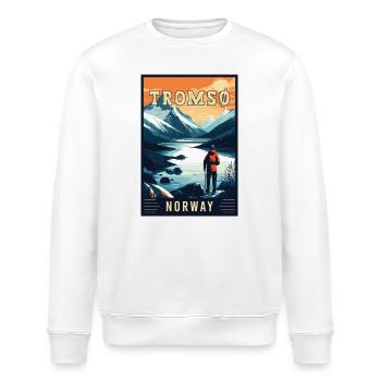 Entdecken Sie das arktische Abenteuer von Tromsø in Norwegen - Stanley/Stella Unisex Bio-Sweatshirt ROLLER - Weiß - Vorne - Nik (191cm)