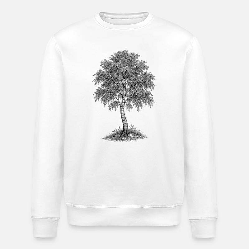 Birch - Stanley/Stella ROLLER Unisex Organic Sweatshirt - white