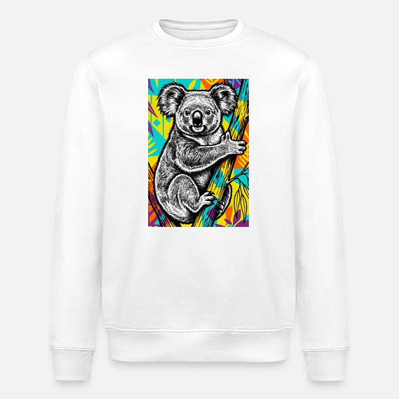 Koala - Sweat bio ROLLER Stanley/Stella Unisexe - blanc