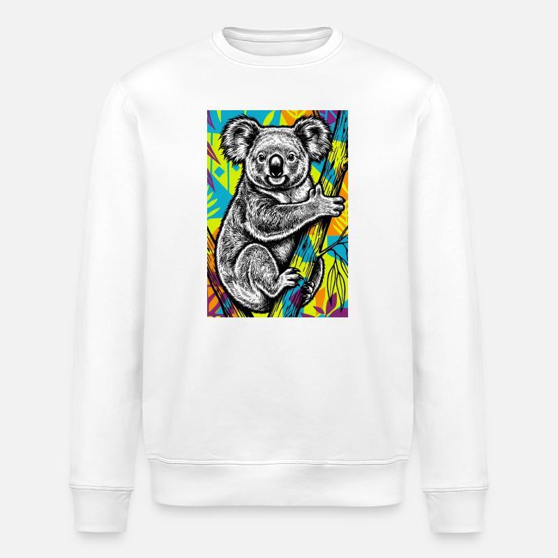 Koala - Stanley/Stella Unisex Bio-Sweatshirt ROLLER - Weiß