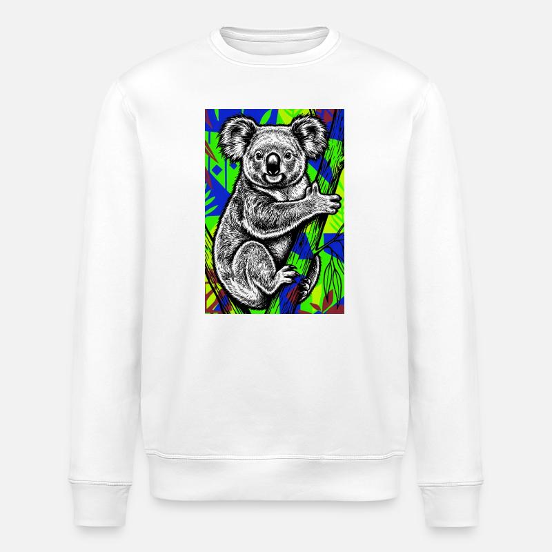 Koala - Sweat bio ROLLER Stanley/Stella Unisexe - blanc