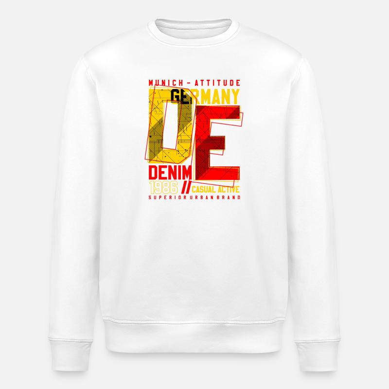URBAN DE - Sweat bio ROLLER Stanley/Stella Unisexe - blanc
