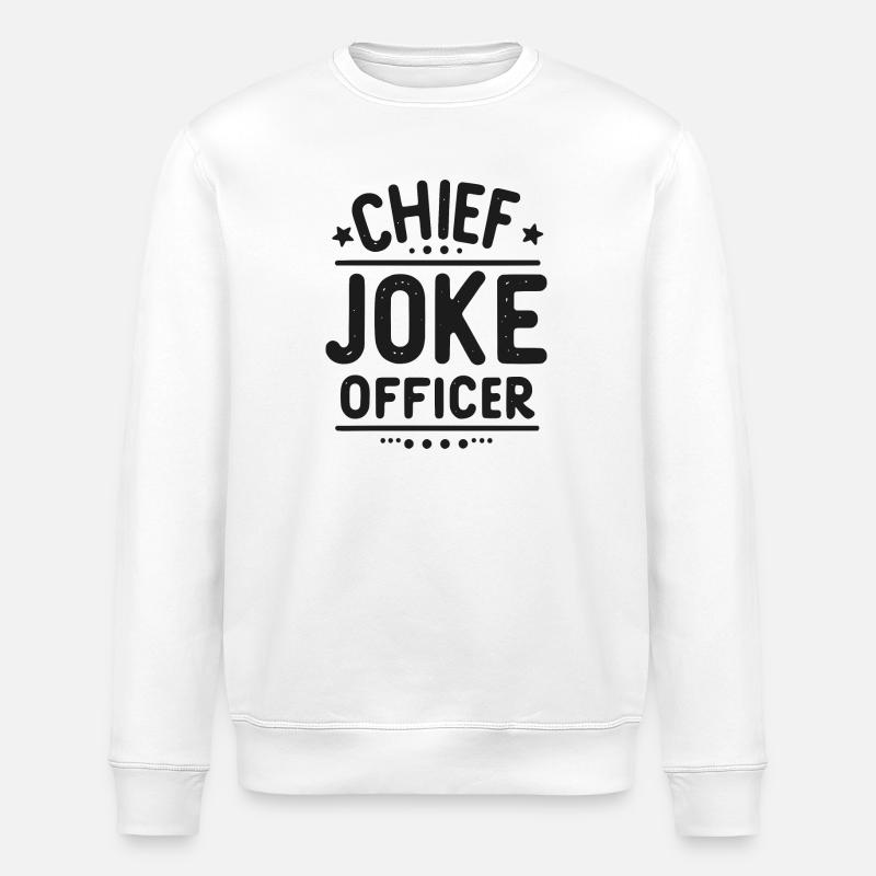 Leitender Witzbold - Stanley/Stella Unisex Bio-Sweatshirt ROLLER - Weiß