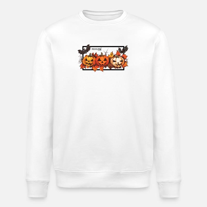 MDLT20251006_halloween1 - Stanley/Stella Unisex Bio-Sweatshirt ROLLER - Weiß