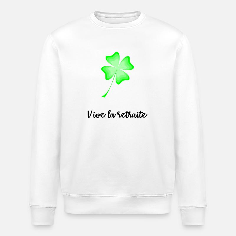 RETRAITE. BONNE RETRAITE. JOYEUSE RETRAITE - Sweat bio ROLLER Stanley/Stella Unisexe - blanc