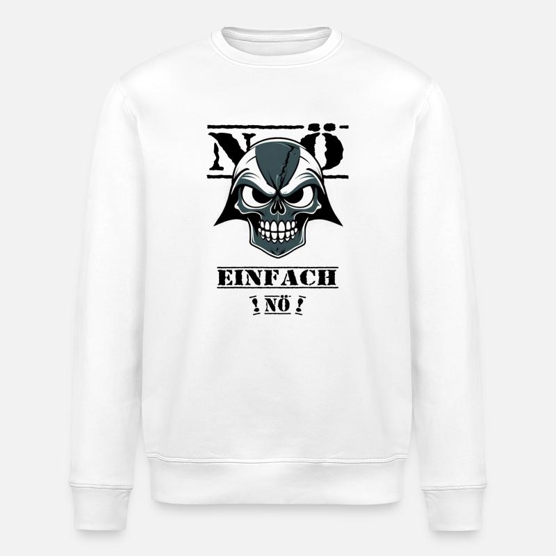 Nope just nope - Stanley/Stella ROLLER Unisex Organic Sweatshirt - white