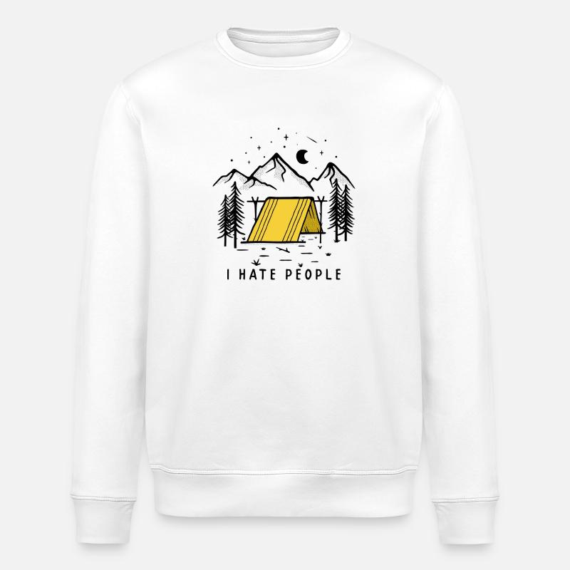 Camping camping-car - Sweat bio ROLLER Stanley/Stella Unisexe - blanc