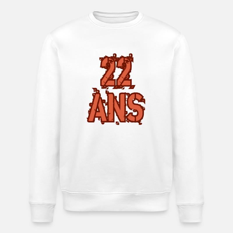 22 ANS - Sweat bio ROLLER Stanley/Stella Unisexe - blanc
