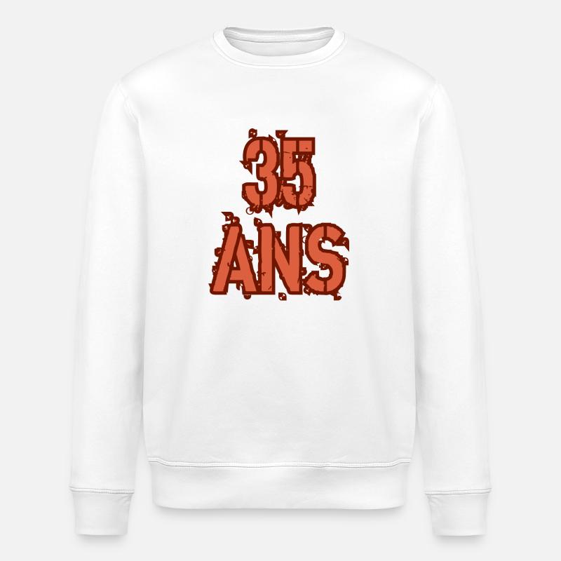 35 ANS - Sweat bio ROLLER Stanley/Stella Unisexe - blanc