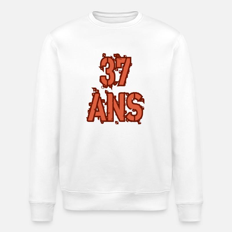 37 ANS - Sweat bio ROLLER Stanley/Stella Unisexe - blanc