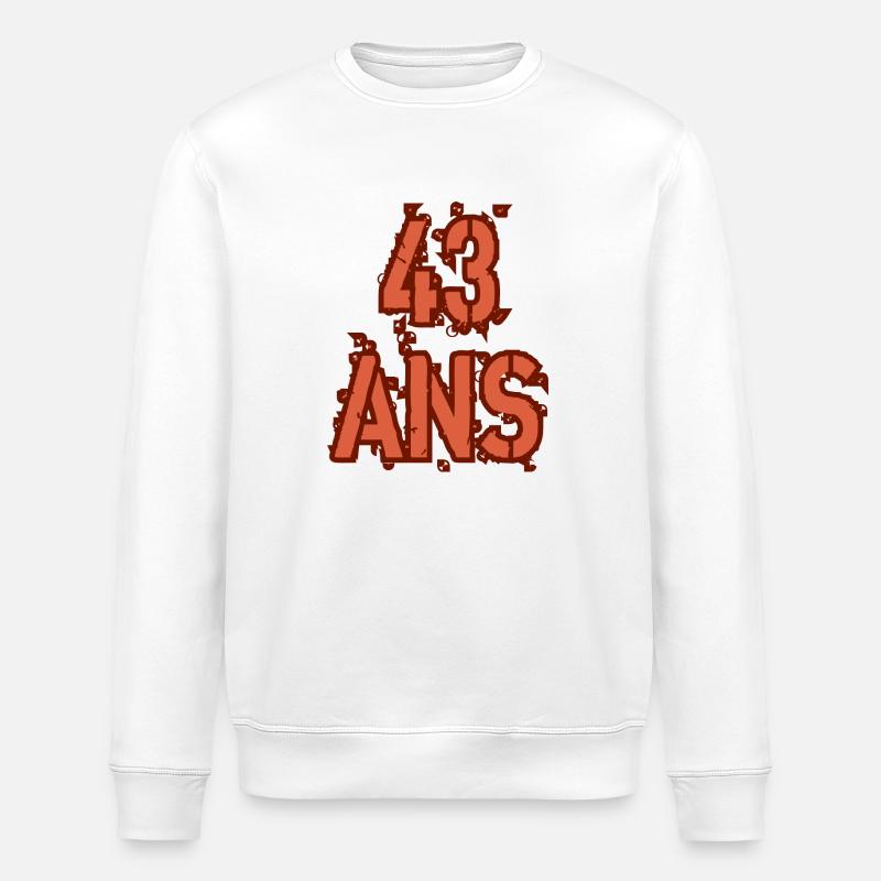 43 ANS - Sweat bio ROLLER Stanley/Stella Unisexe - blanc