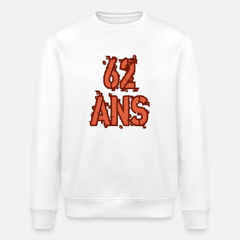 62 ANS - Sweat bio ROLLER Stanley/Stella Unisexe - blanc