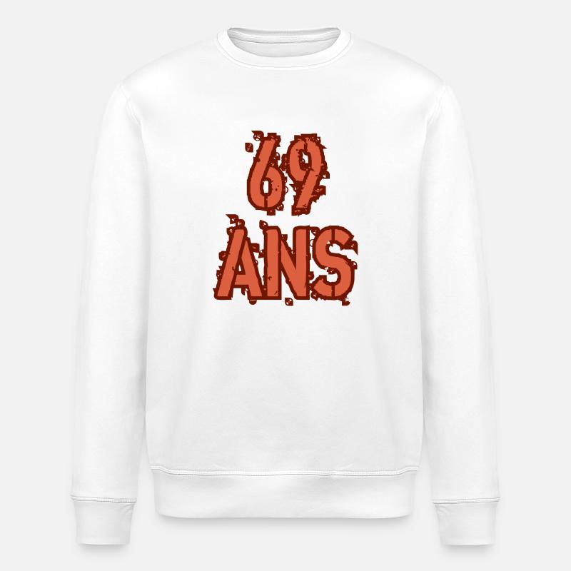 69 ANS - Sweat bio ROLLER Stanley/Stella Unisexe - blanc