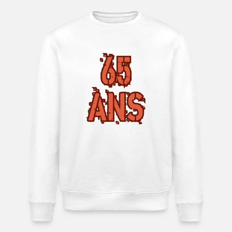 65 ANS - Sweat bio ROLLER Stanley/Stella Unisexe - blanc