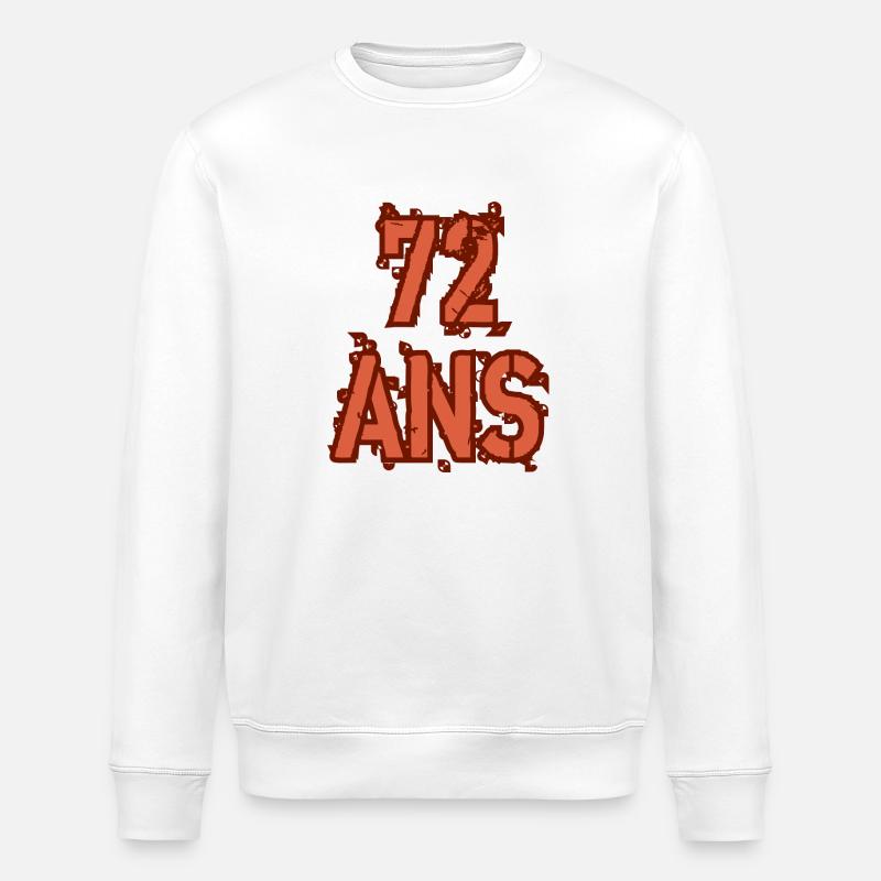 72 ANS - Sweat bio ROLLER Stanley/Stella Unisexe - blanc