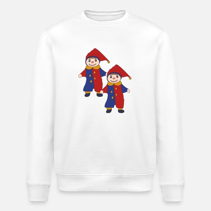 kasper zu zweit - Stanley/Stella Unisex Bio-Sweatshirt ROLLER - Weiß