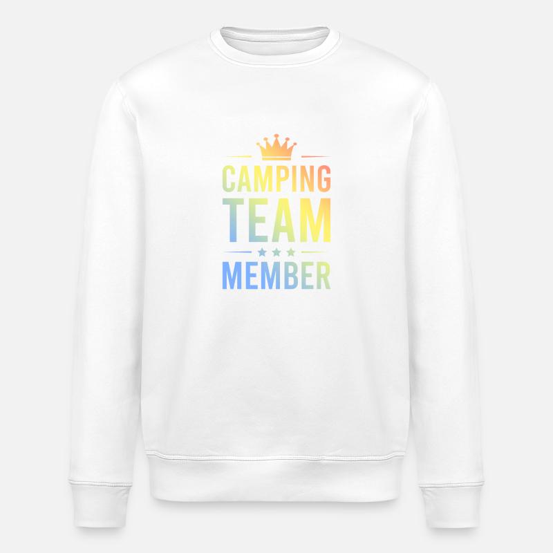 Camping Team Bunt - Stanley/Stella ROLLER Unisex Organic Sweatshirt - white