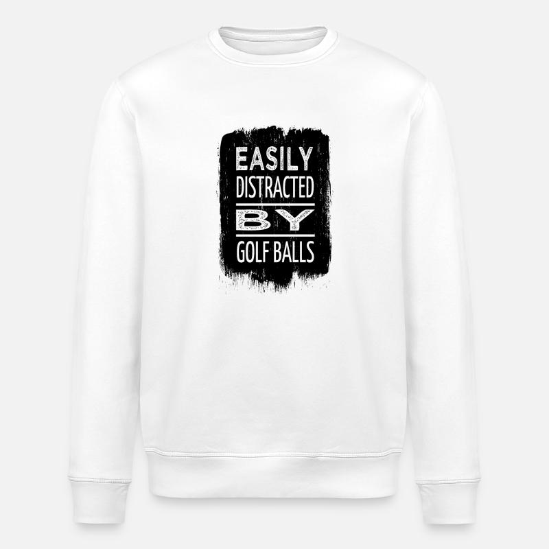 golf lessons sayings golf swing - Stanley/Stella Unisex Bio-Sweatshirt ROLLER - Weiß