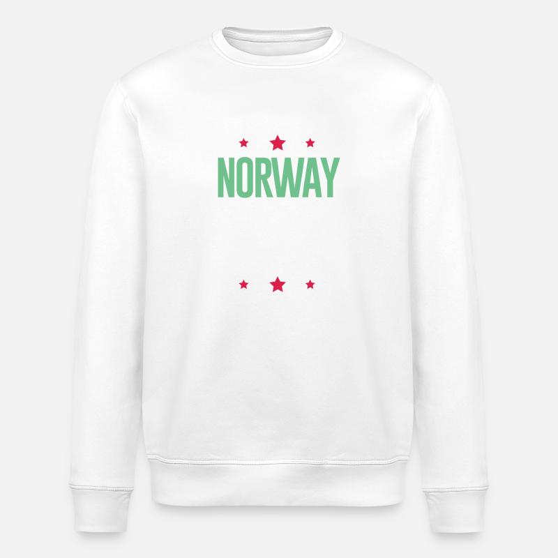 Norway 2024 Holidays - Stanley/Stella ROLLER Unisex Organic Sweatshirt - white