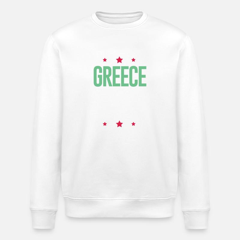 Jours fériés Grèce 2024 - Sweat bio ROLLER Stanley/Stella Unisexe - blanc