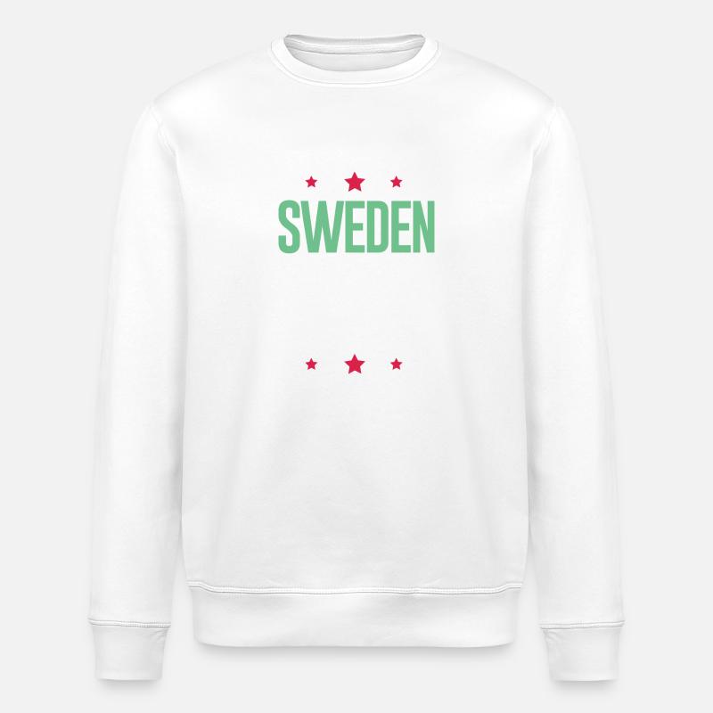 Jours fériés Suède 2024 - Sweat bio ROLLER Stanley/Stella Unisexe - blanc