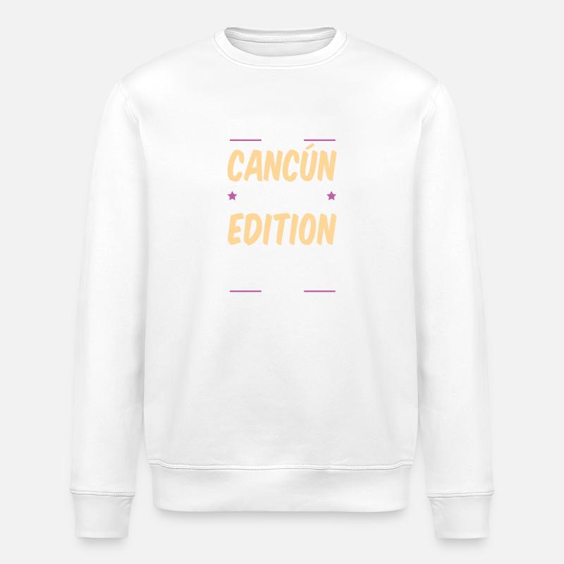 Cancun Drinking Party - Stanley/Stella ROLLER Unisex Organic Sweatshirt - white