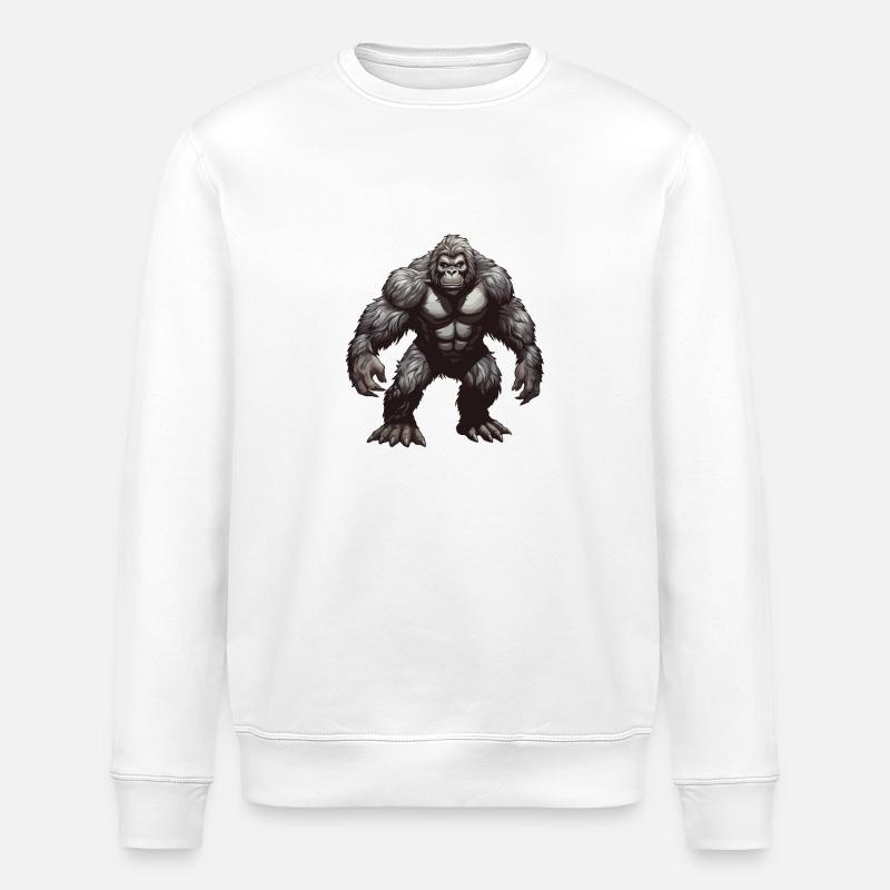 Gorilla Tier - Stanley/Stella Unisex Bio-Sweatshirt ROLLER - Weiß